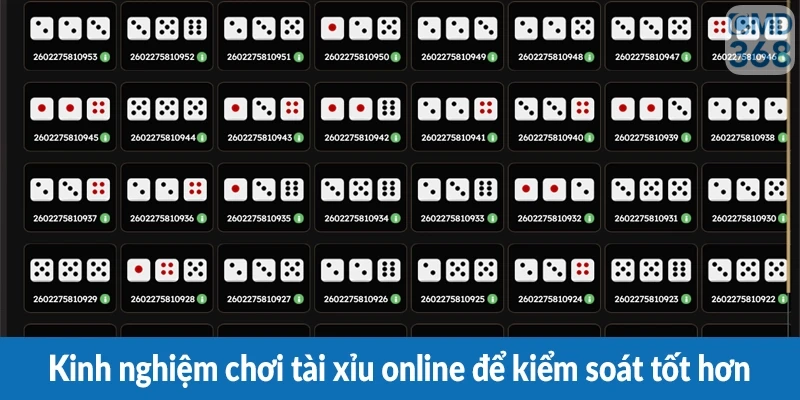 Kinh nghiệm chơi tài xỉu online để kiểm soát tốt hơn Kinh nghiệm chơi tài xỉu online để kiểm soát tốt hơn